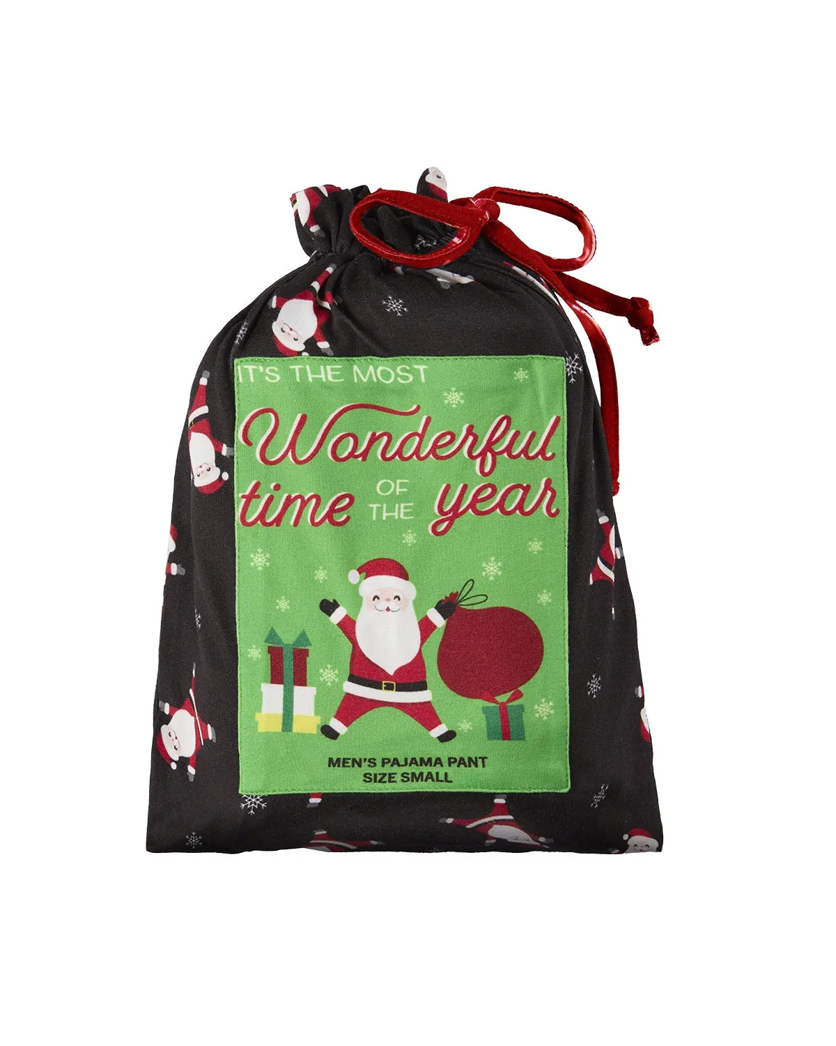 Men's "Tossed Santa" Pull-On PJ Pant in a Bag sold by MeMoi product image thumbnail 2