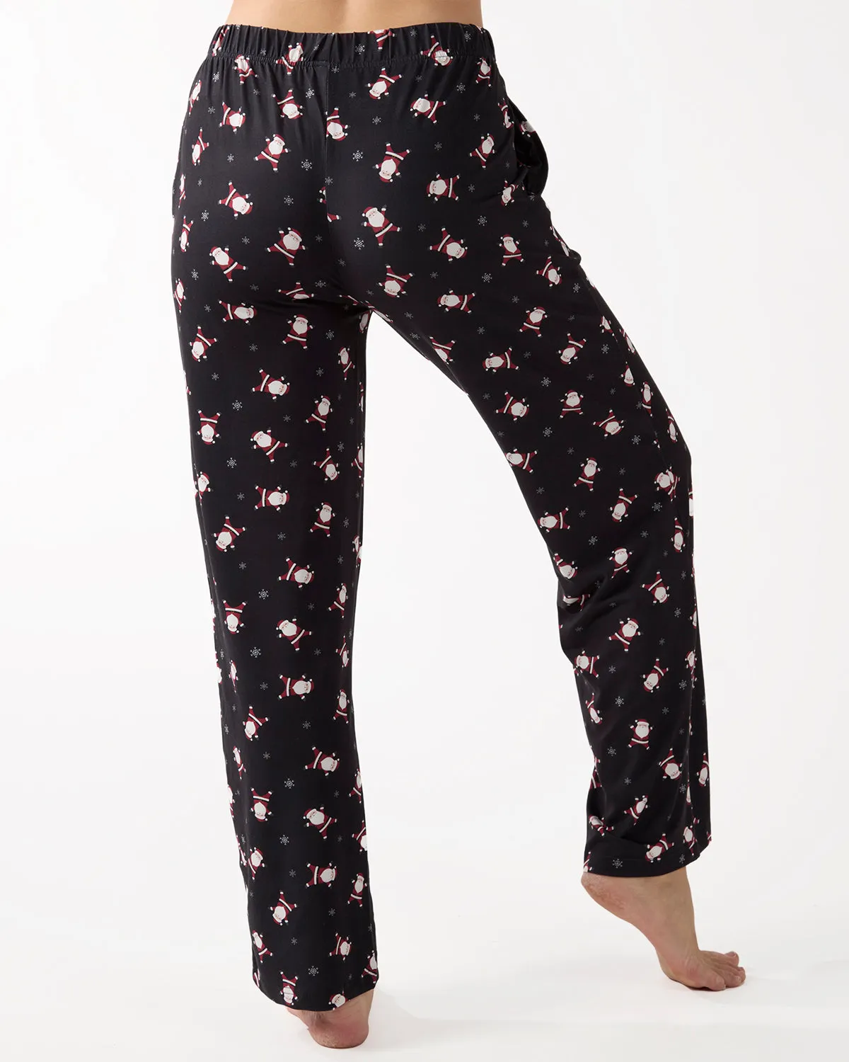 Women's "Tossed Santa" Pull-On PJ in a Bag sold by MeMoi product image thumbnail 5
