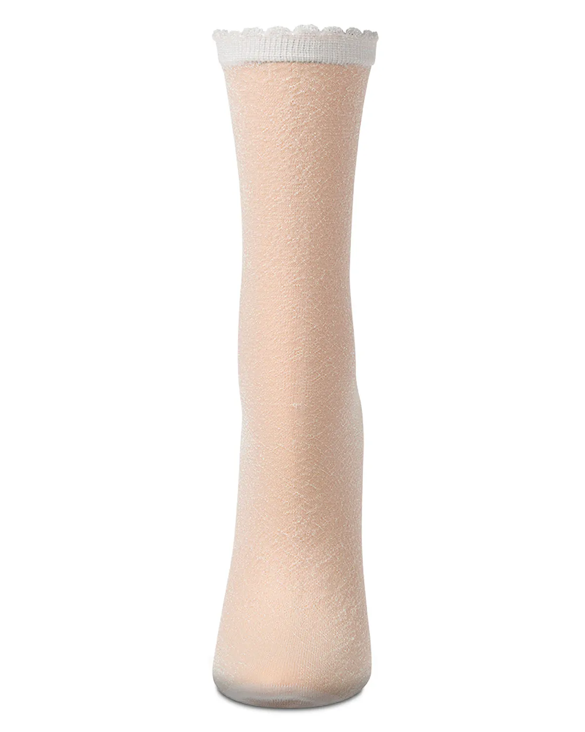 Women's Shimmer Sheer Lurex-Blend Fashion Crew Sock sold by MeMoi product image thumbnail 4