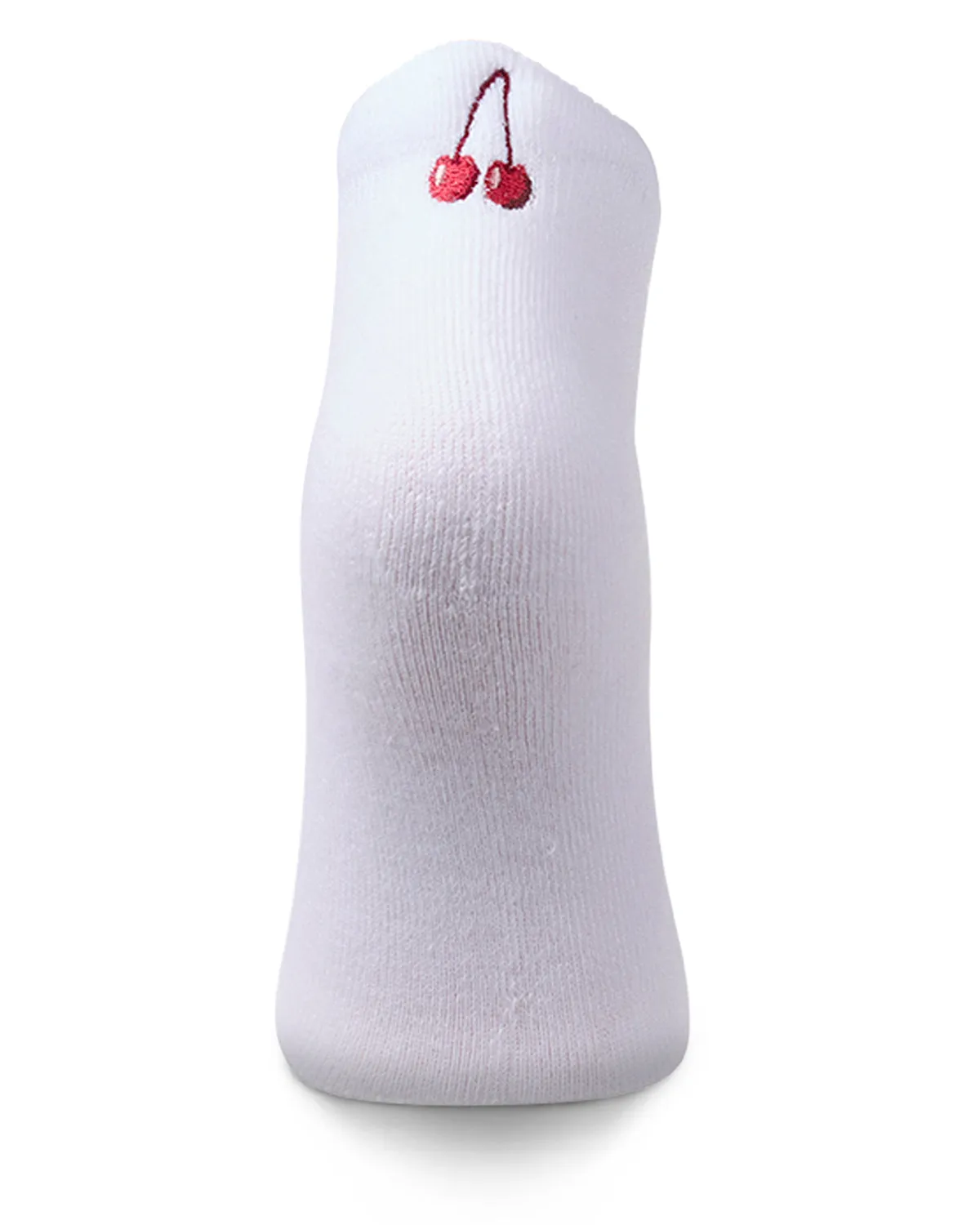 Women's Cherries-Embroidered Half-Cushioned Low Cut Sock sold by MeMoi