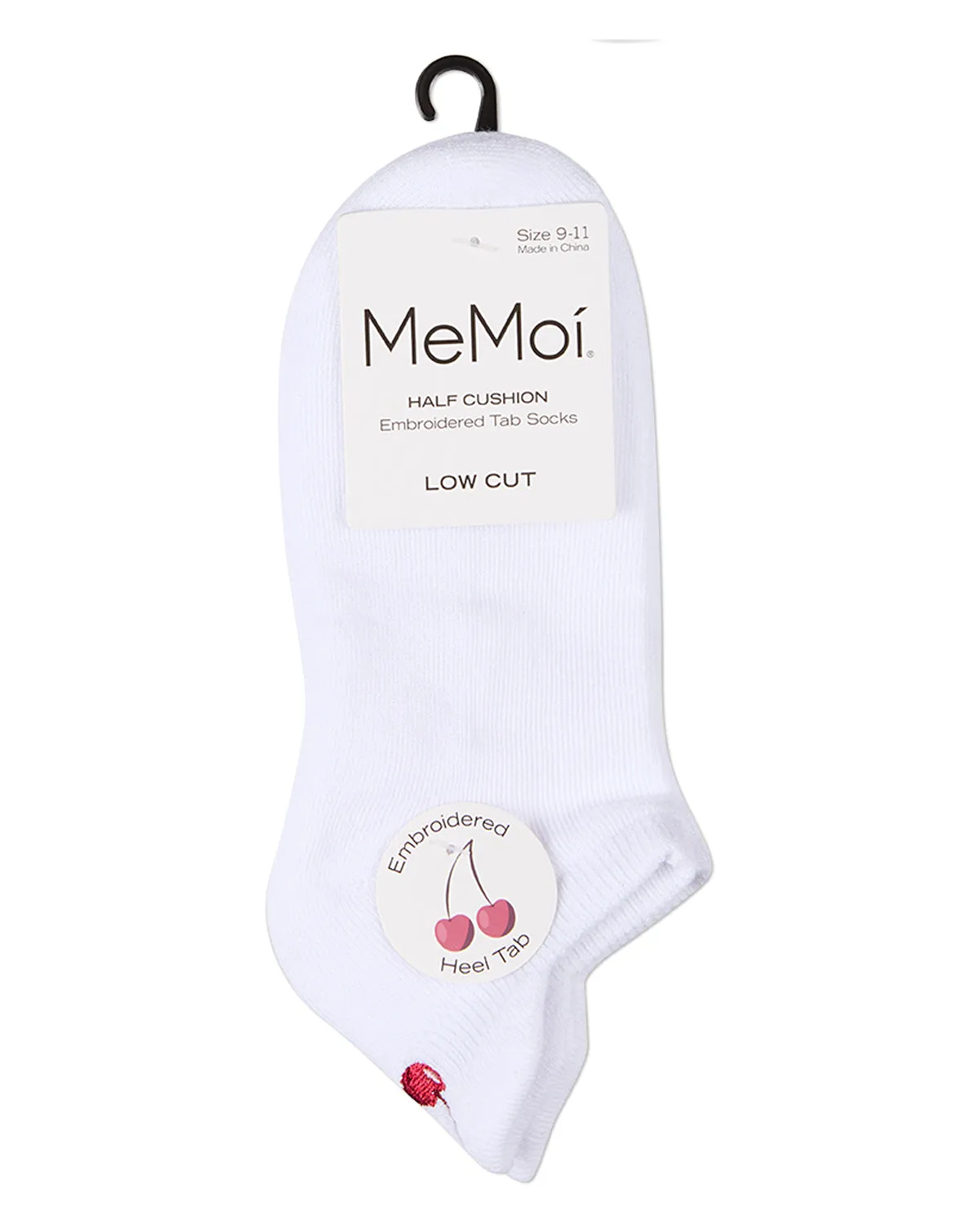 Women's Cherries-Embroidered Half-Cushioned Low Cut Sock sold by MeMoi product image thumbnail 5