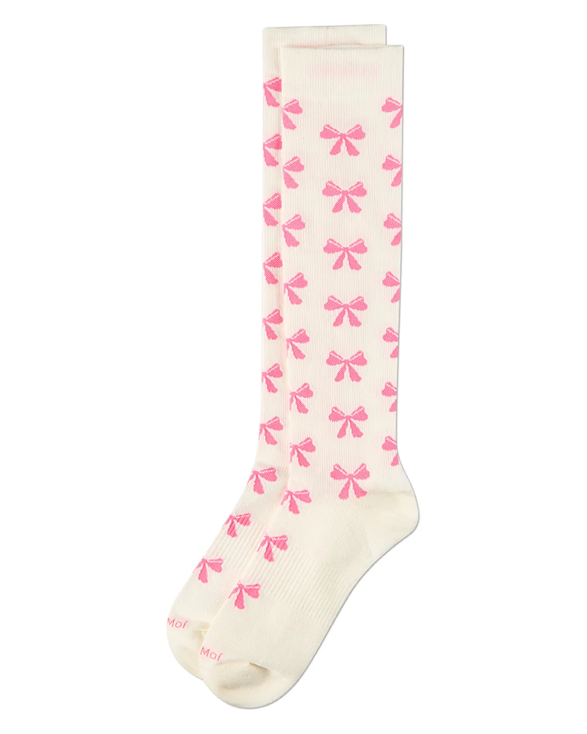 Women's "Bows" Cotton-Blend 18-20 mmHg Graduated Compression Sock sold by MeMoi product image thumbnail 3