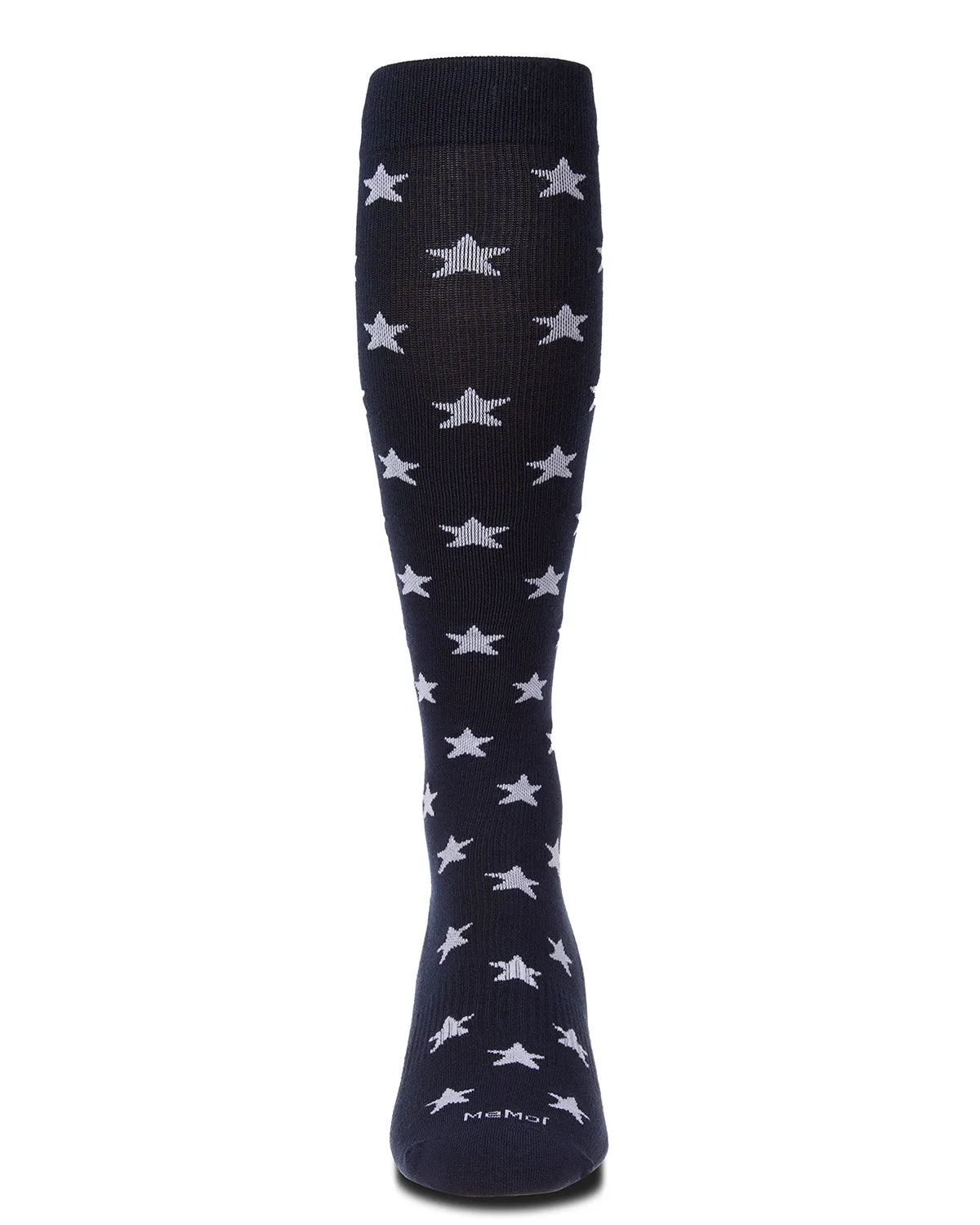Men's "Old Glory" Rayon-Blend Star-Studded Novelty Compression Sock sold by MeMoi product image thumbnail 2