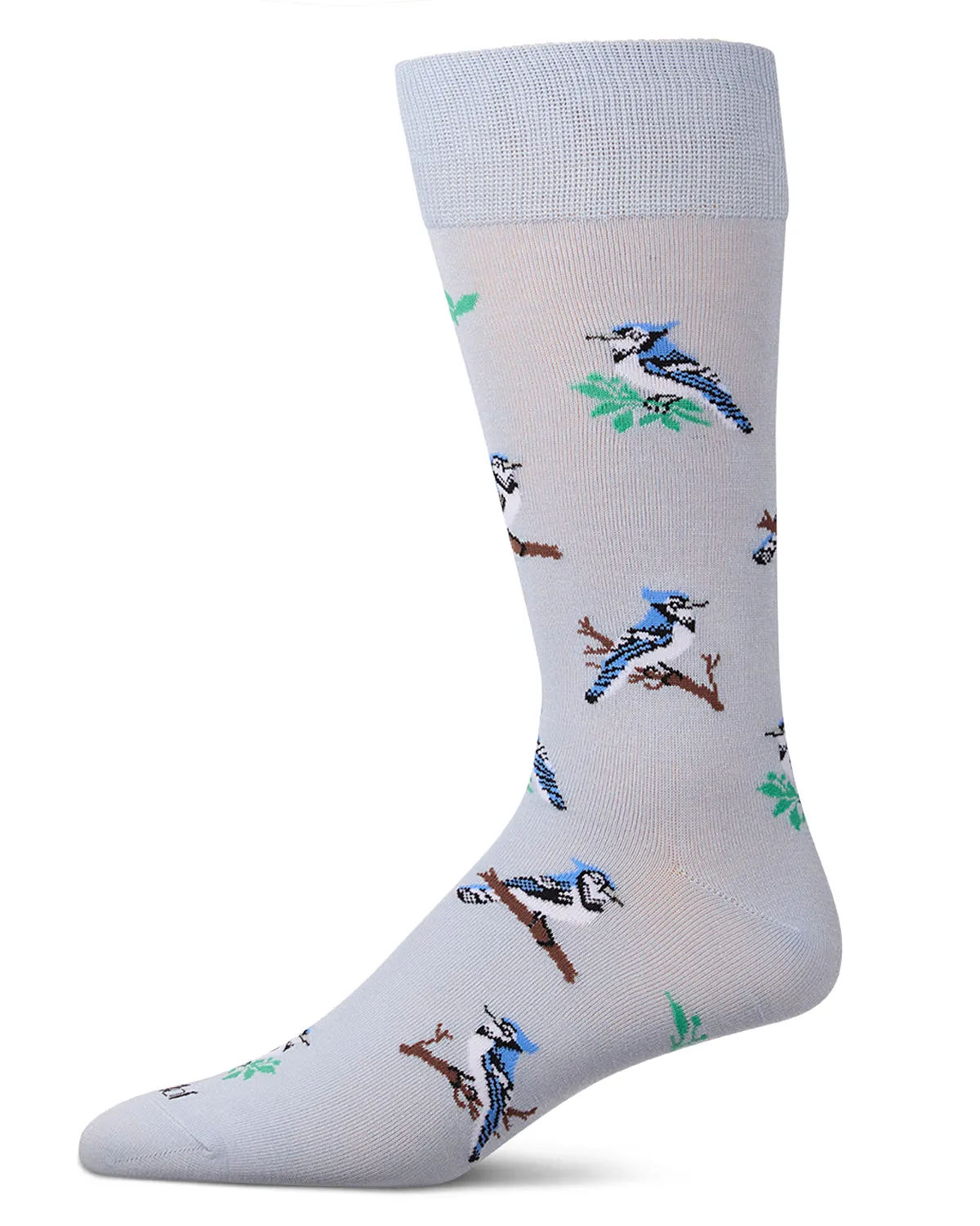 Men's "Blue Jays" Rayon-Blend Novelty Crew Sock sold by MeMoi