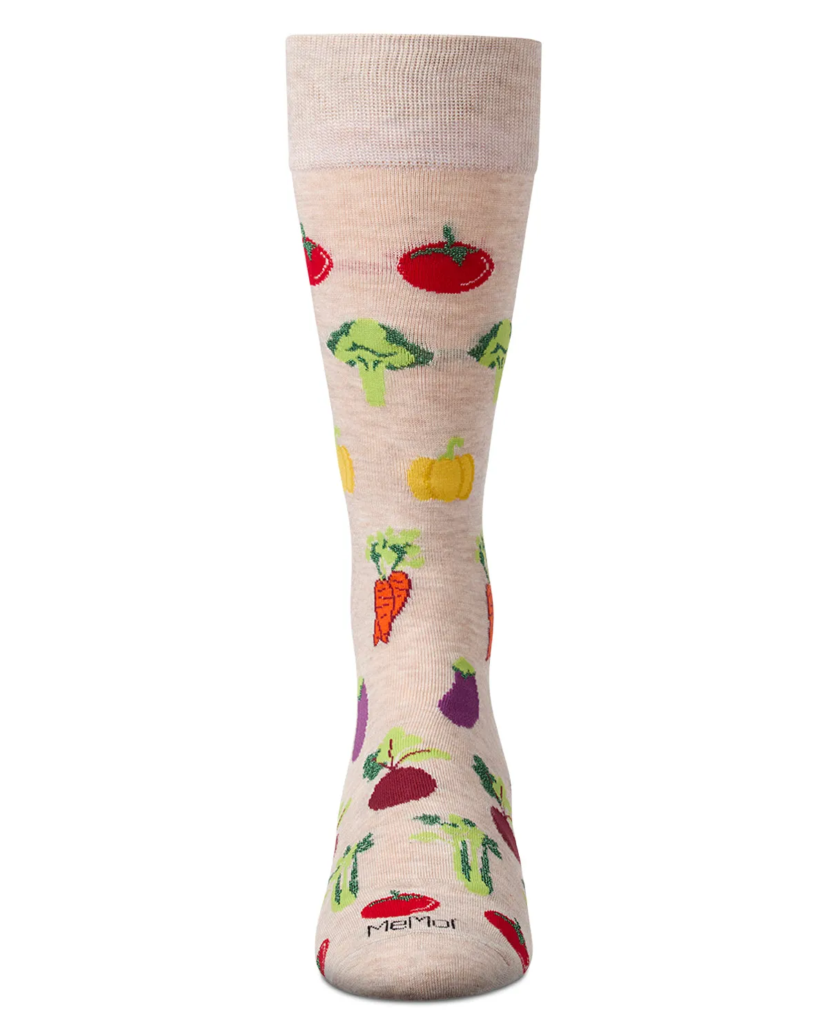 Men's Veggies-Themed Rayon Blend Fine-Gauge Novelty Crew Sock sold by MeMoi product image thumbnail 2