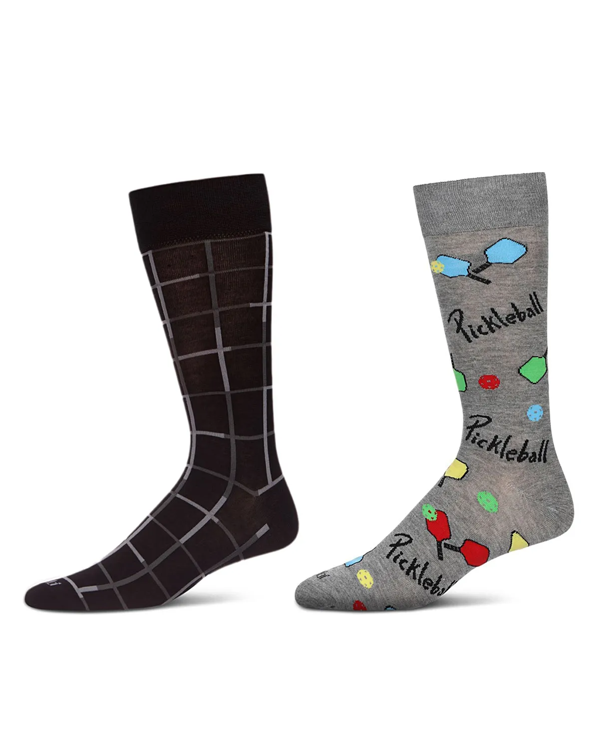 2 Pair Men's Sports-Themed Rayon-Blend Novelty Crew Socks sold by MeMoi product image thumbnail 2