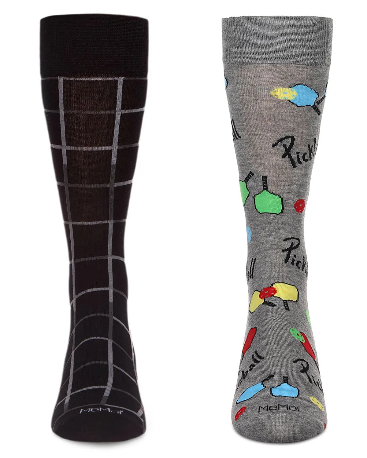 2 Pair Men's Sports-Themed Rayon-Blend Novelty Crew Socks sold by MeMoi product image thumbnail 4