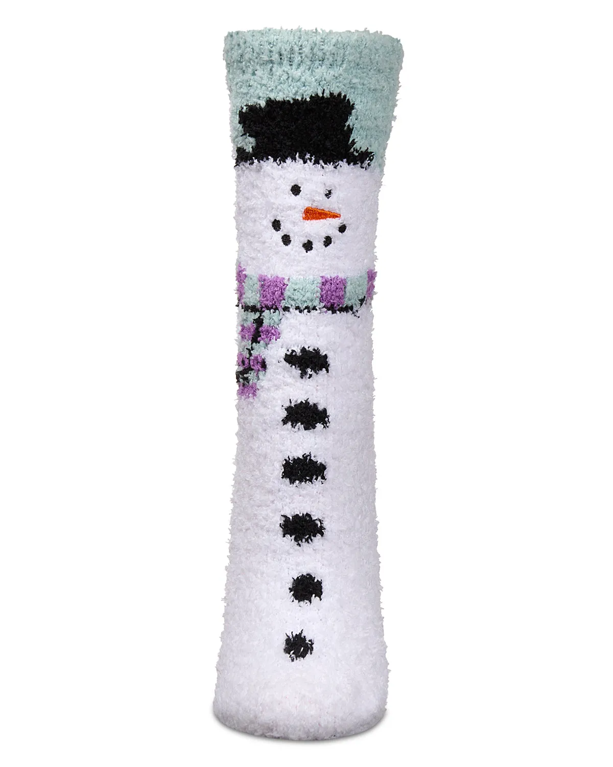 Women's Snowman Mistle Toes Cozy Crew Socks sold by MeMoi