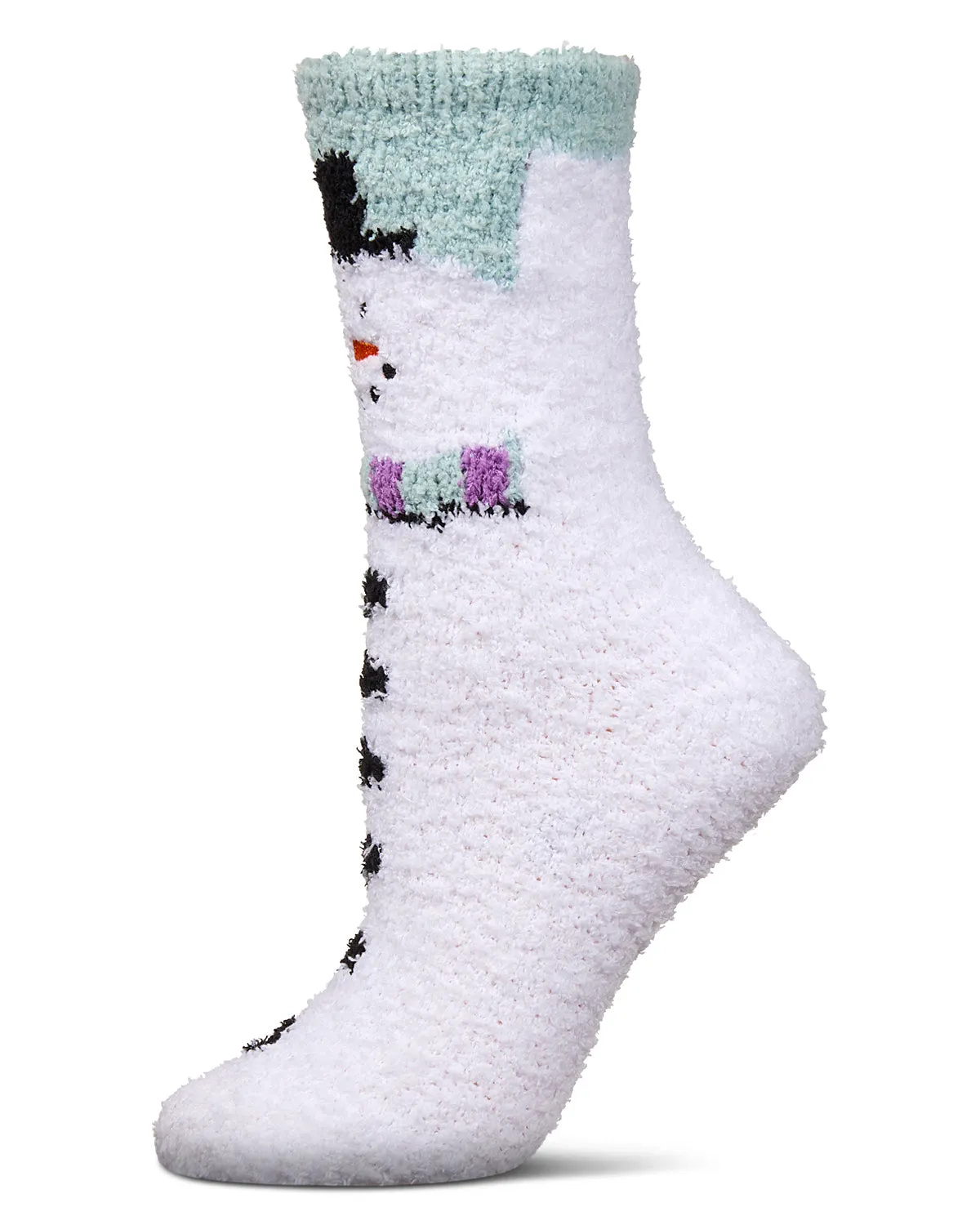 Women's Snowman Mistle Toes Cozy Crew Socks sold by MeMoi product image thumbnail 2