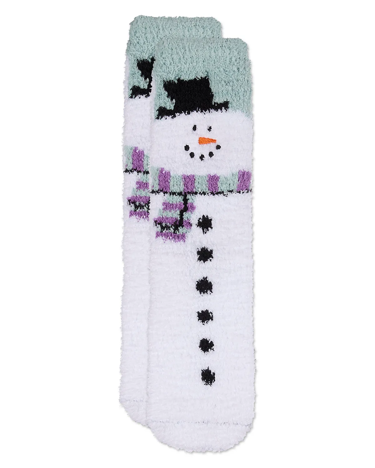 Women's Snowman Mistle Toes Cozy Crew Socks sold by MeMoi product image thumbnail 3
