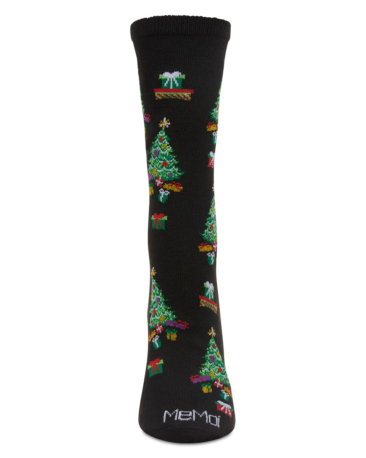 Women's "Gifted Trees" Holiday Crew Sock sold by MeMoi product image thumbnail 2