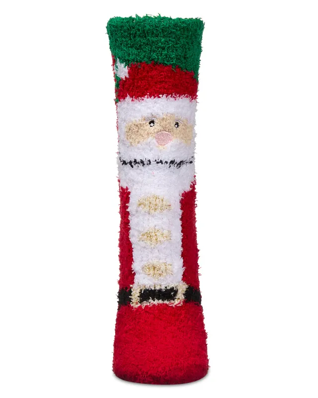 Women's Santa Mistle Toes Cozy Crew Socks made by MeMoi