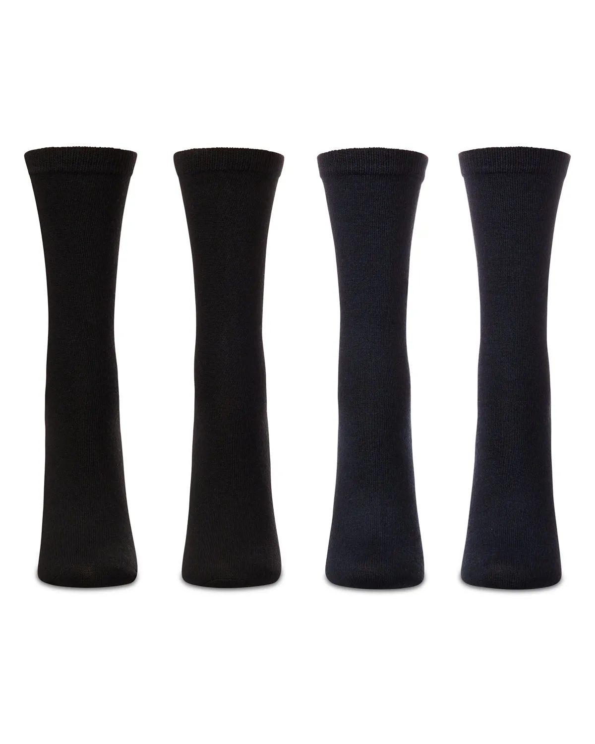 Women's 4 Pair Pack Solid Buttersoft Crew Socks sold by MeMoi product image thumbnail 5