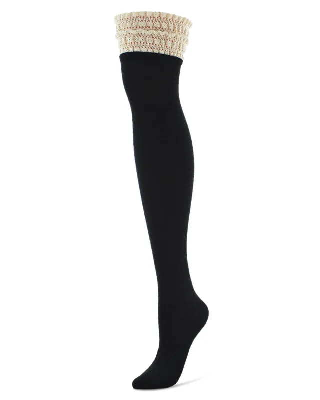 Women's Romance Rounds Over The Knee Socks sold by MeMoi