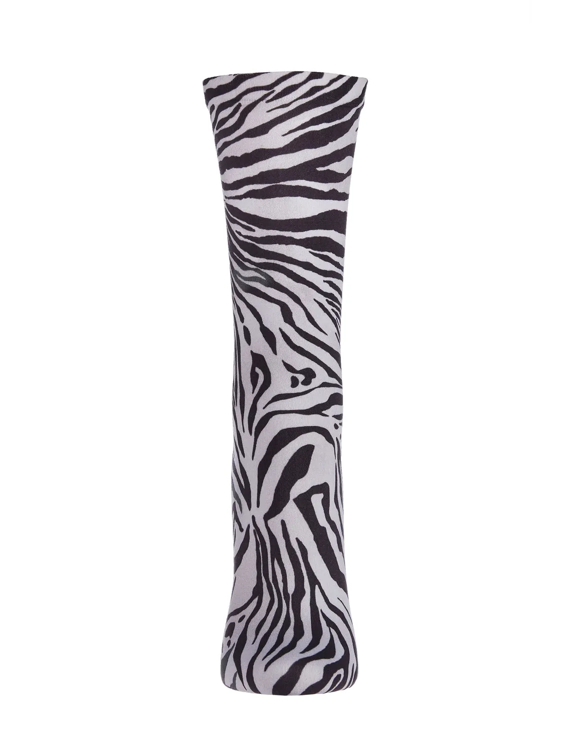 Zebra Printed Fashion Crew Sock sold by MeMoi product image thumbnail 2