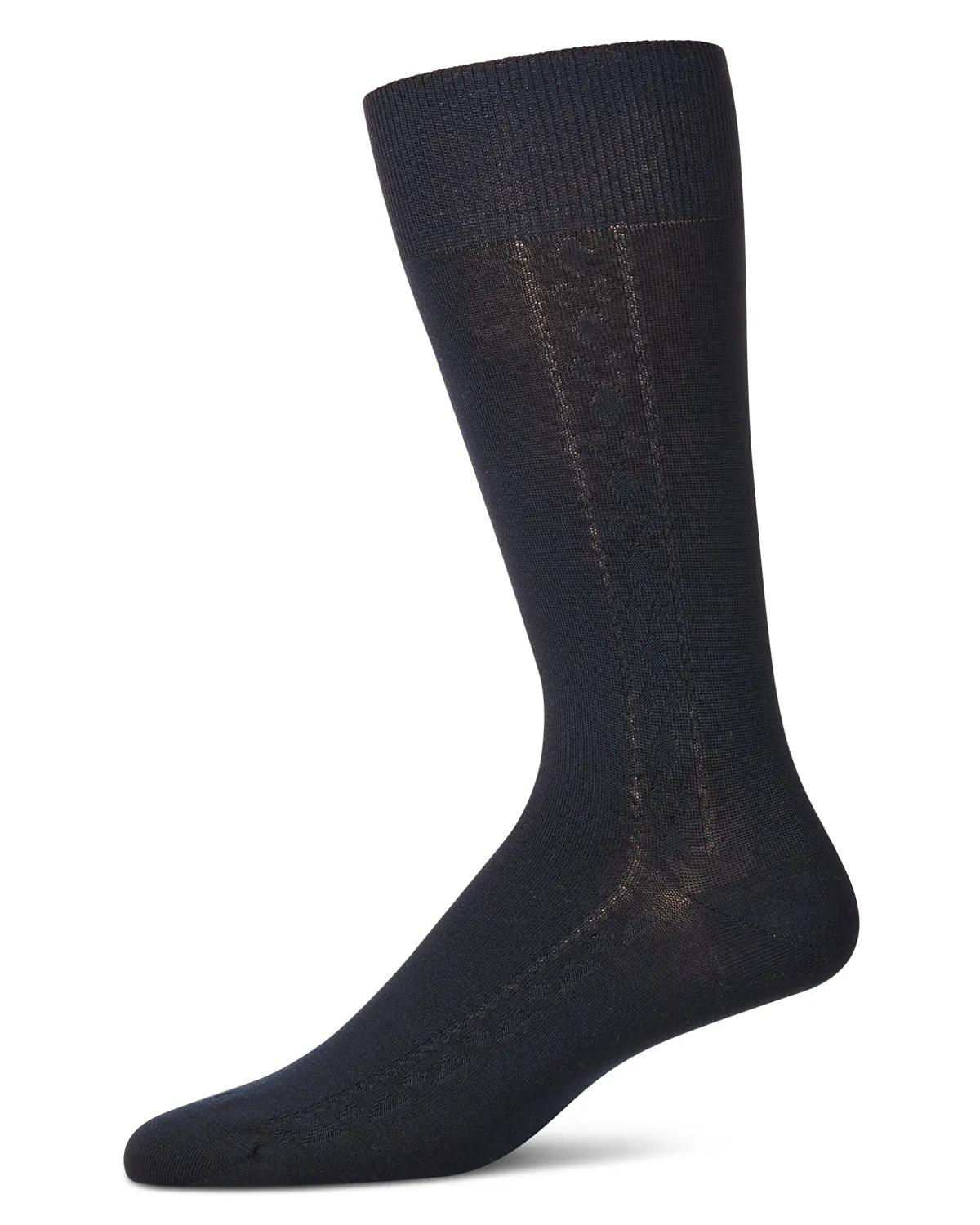 Men's Clocking Diamond Single Pair Cotton Blend Crew Sock sold by MeMoi