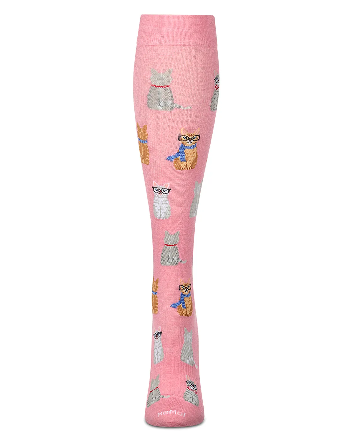 Women's "Studious Cats" Rayon Knee High Compression Sock (8-15 mmHg) sold by MeMoi product image thumbnail 2