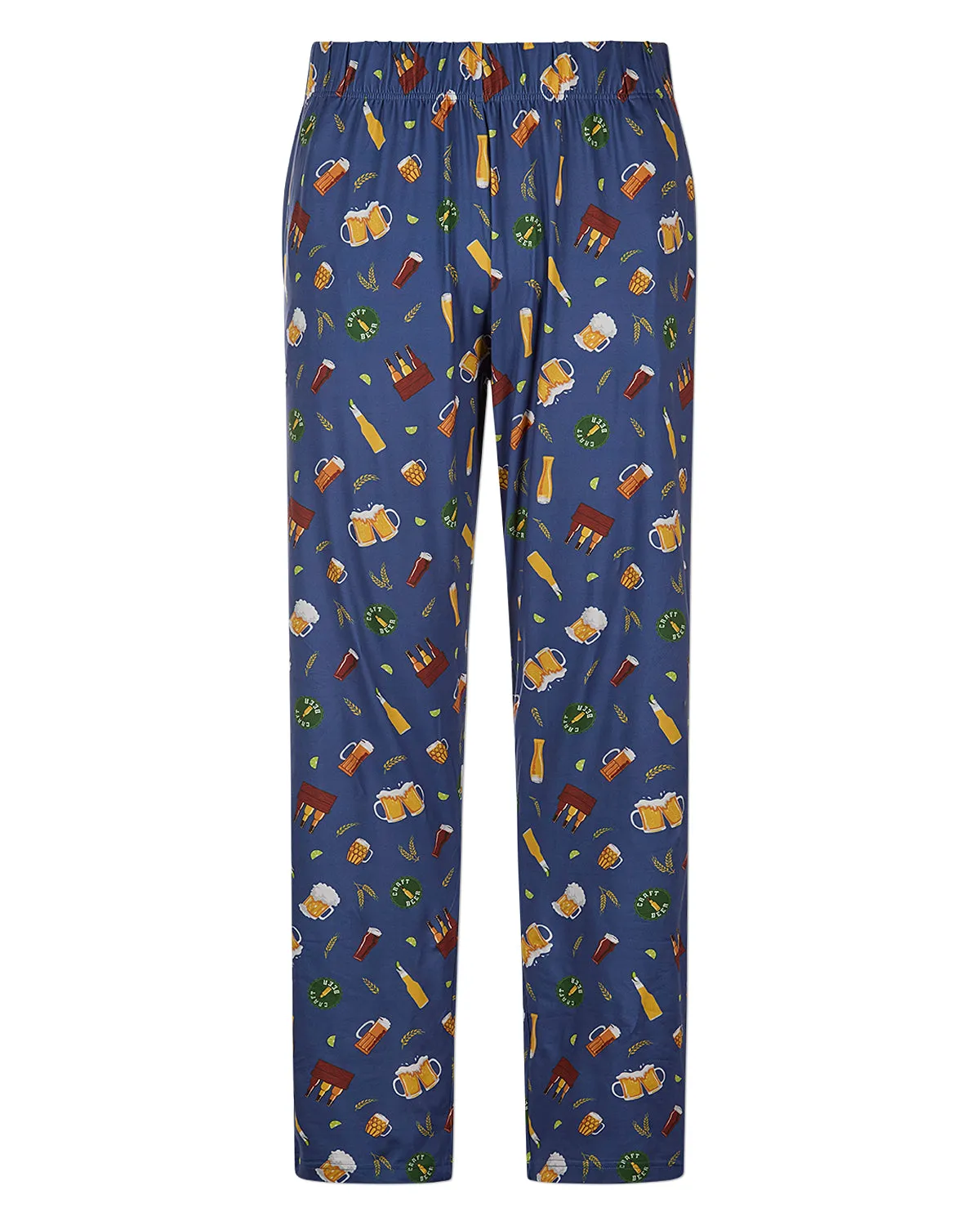 Men's "Don`t Worry Beer Happy" Giftable Pajama Pant in a Bag sold by MeMoi