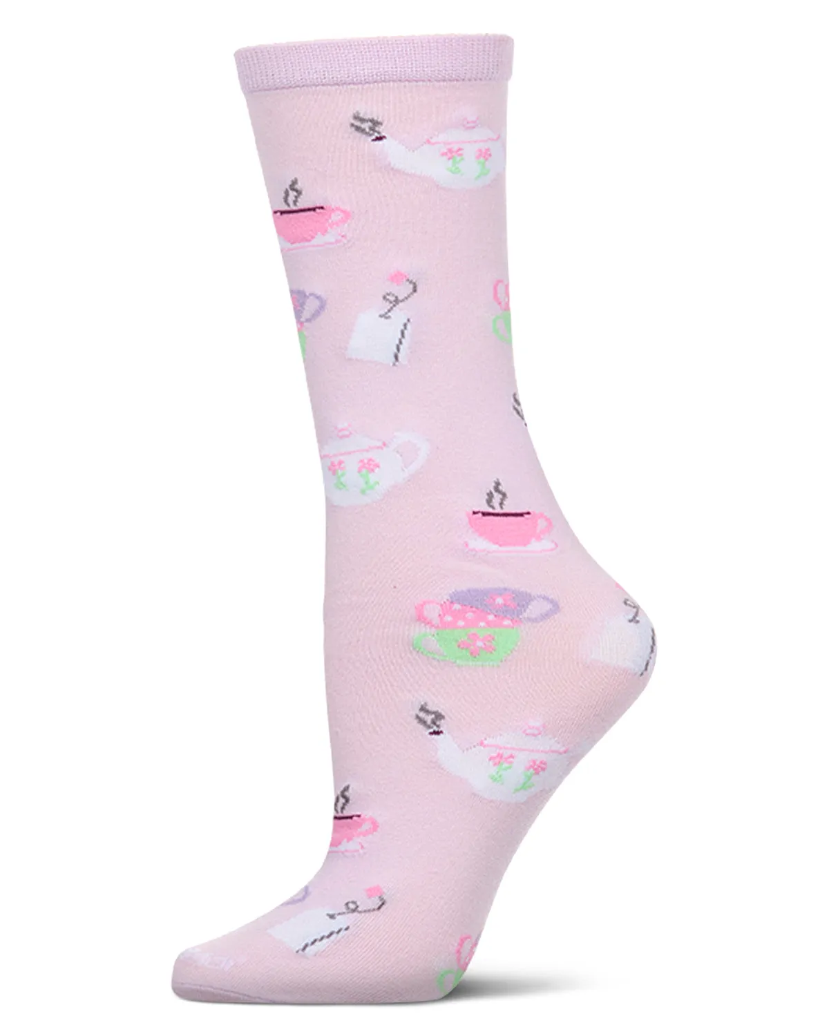 Women's "Best Tea's Forever" Novelty Crew Sock in Fun Gift Packaging sold by MeMoi product image thumbnail 2