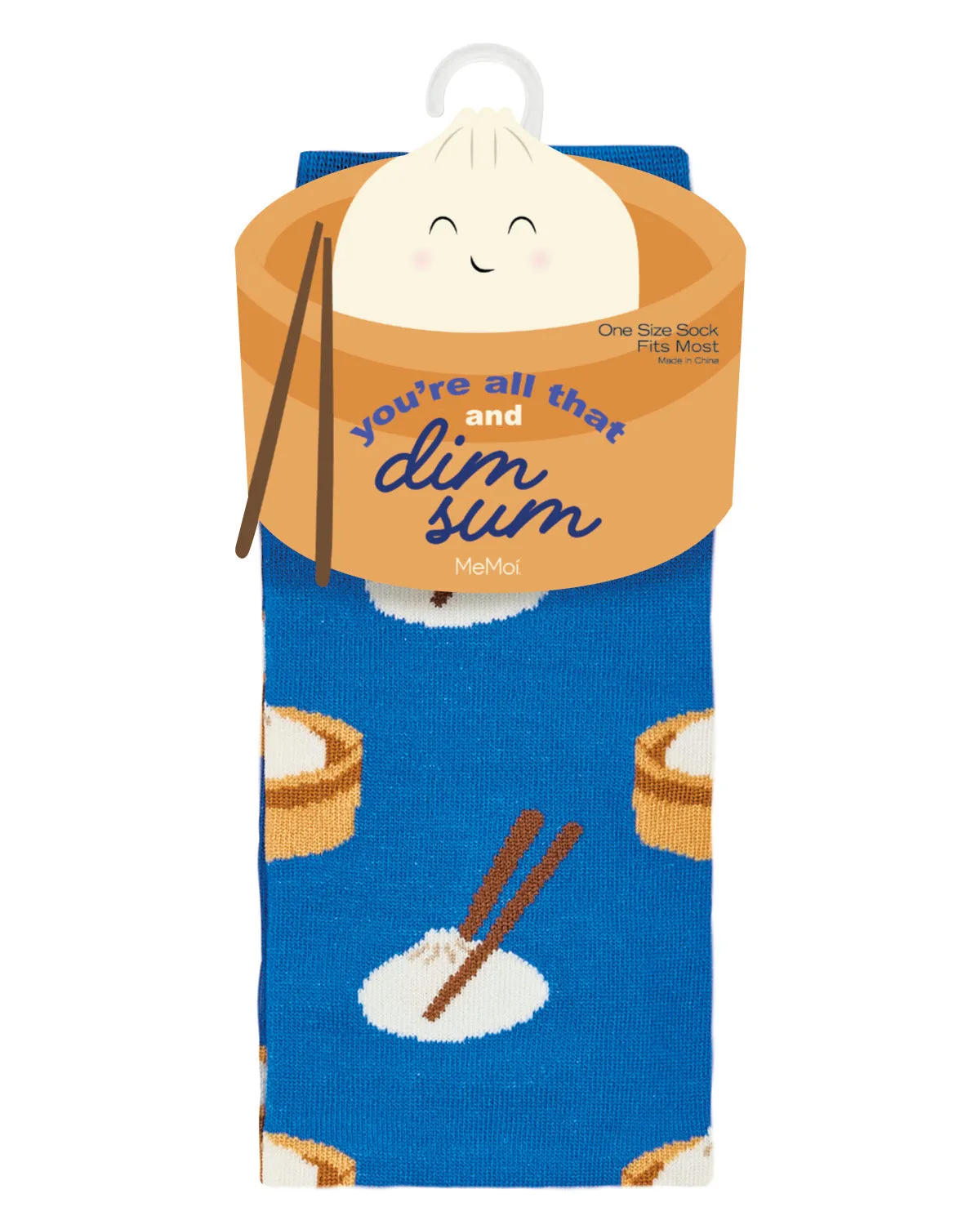 Women's "You're All That & Dim Sum" Novelty Crew Sock in Gift Package sold by MeMoi
