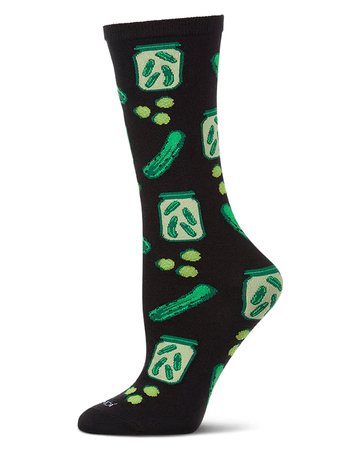 Women's "Just Dill With It" Novelty Crew Sock in Fun Gift Packaging sold by MeMoi