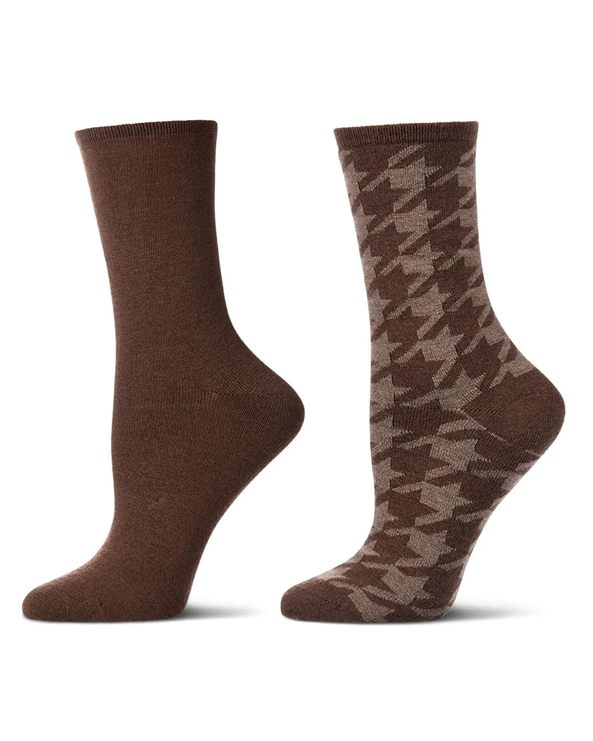 2 Pair Women's Cashmere-Blend Fine-Gauge Knit Crew Socks sold by MeMoi product image thumbnail 3