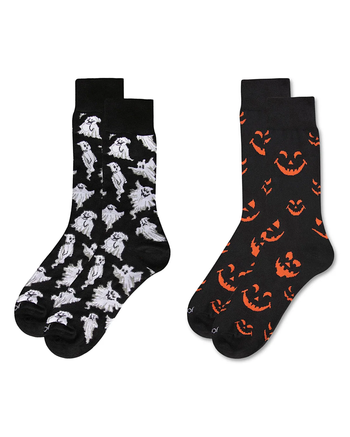 2 Pair Men's Halloween Rayon-Rich Fine-Gauge Novelty Crew Socks sold by MeMoi product image thumbnail 3