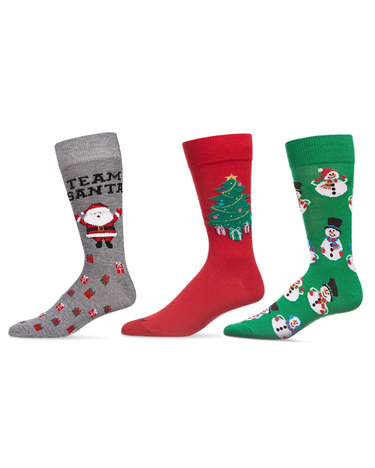 Men's 3 Pair Pack Holiday Novelty Crew Socks sold by MeMoi product image thumbnail 3
