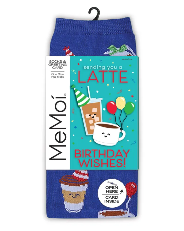 Women's "Have A Brew-Tiful Birthday" Greeting Card Novelty Sock made by MeMoi