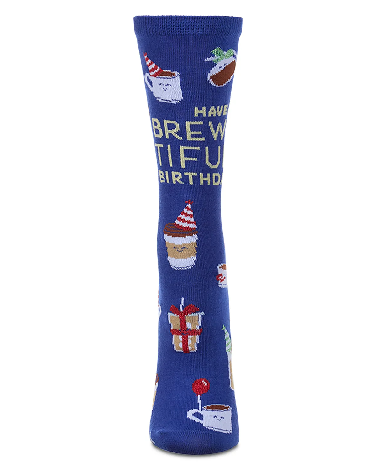 Women's "Have A Brew-Tiful Birthday" Greeting Card Novelty Sock sold by MeMoi product image thumbnail 3