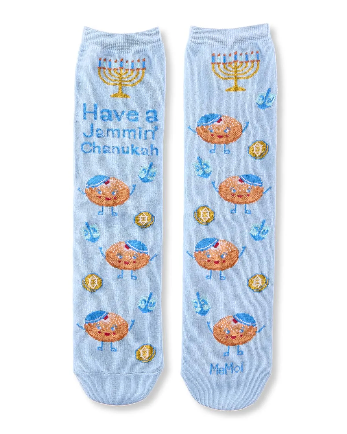 Women's "Have A Jammin' Chanukah" Greeting Card Novelty Crew Socks sold by MeMoi product image thumbnail 4