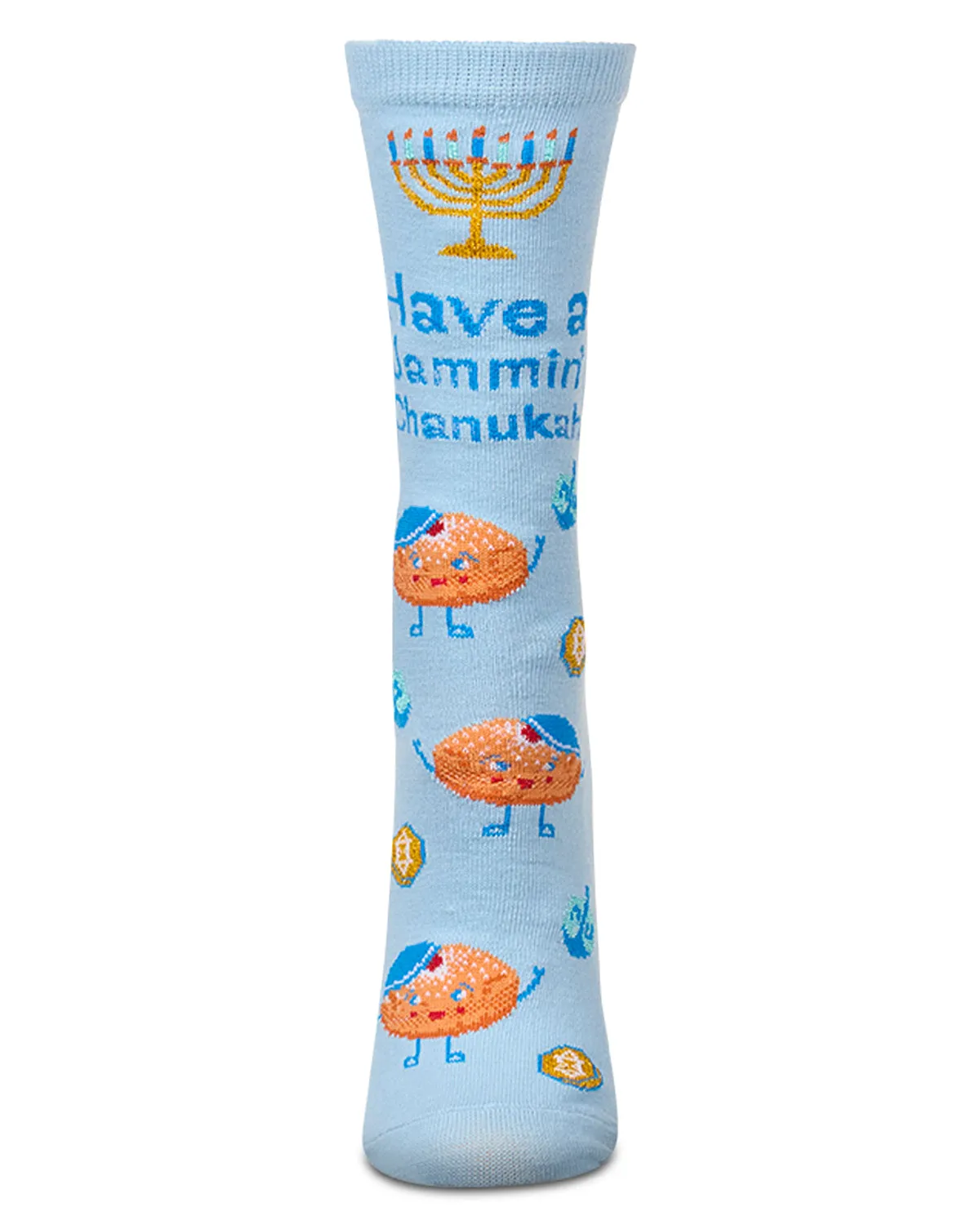 Women's "Have A Jammin' Chanukah" Greeting Card Novelty Crew Socks sold by MeMoi product image thumbnail 3