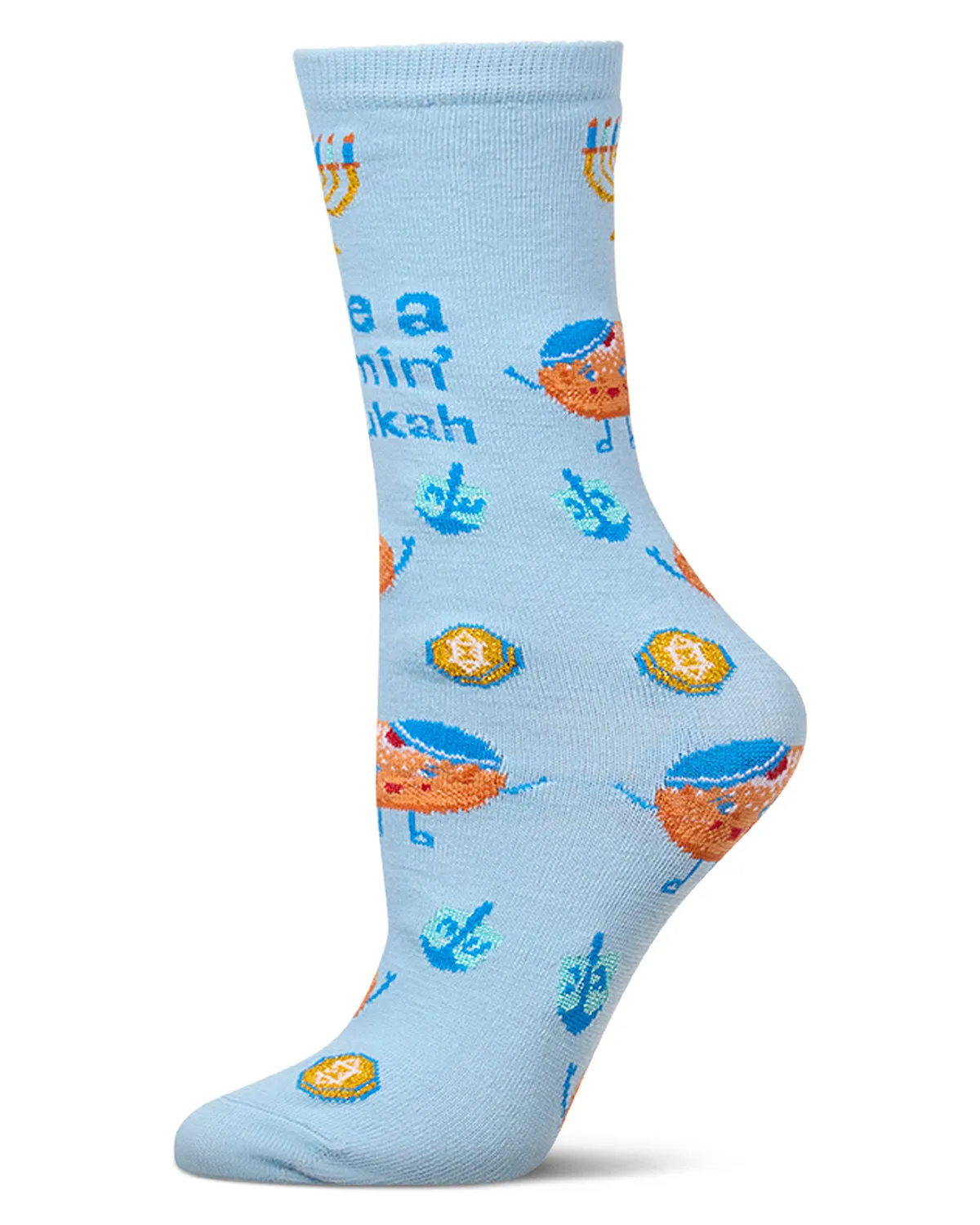 Women's "Have A Jammin' Chanukah" Greeting Card Novelty Crew Socks sold by MeMoi product image thumbnail 2
