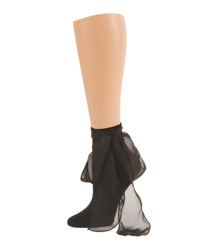 Women's Silky Bow-Nita Ankle Socks made by MeMoi