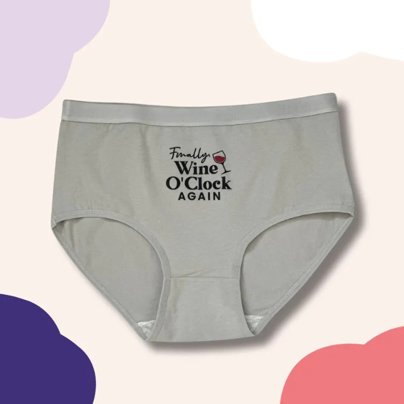 Finally, Wine O’ Clock Again sold by Postpartum Panty Party product image thumbnail 4
