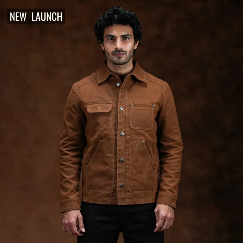 Chore Jacket Bear Brown 12 Oz Hard Waxed Canvas sold by Craft and Glory