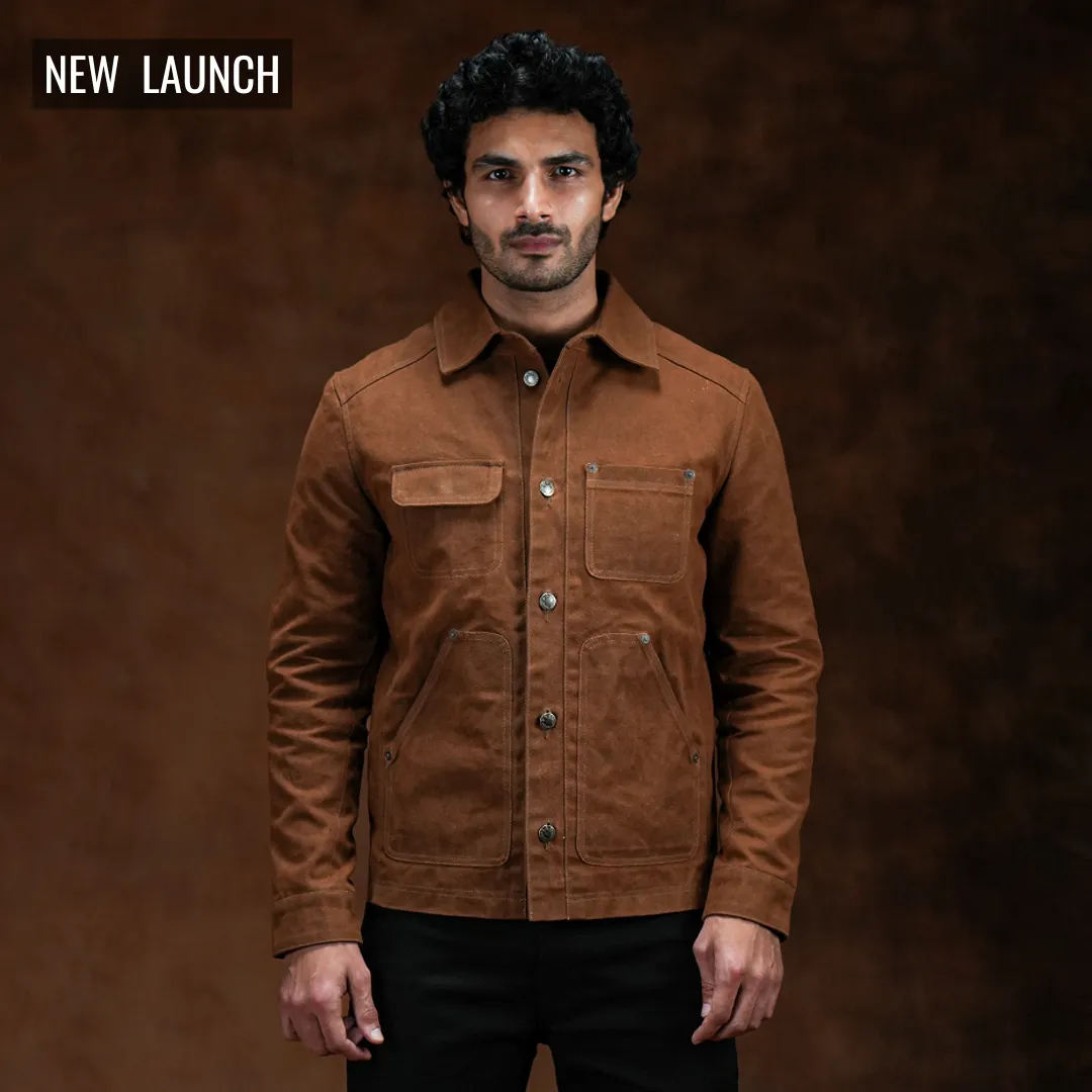 Chore Jacket Bear Brown 12 Oz Hard Waxed Canvas sold by Craft and Glory