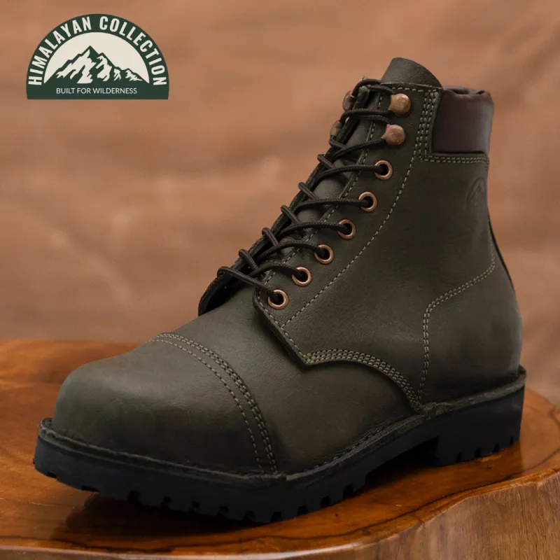 Women Himalayan Trailmaster Boots 6" (Moss Green) Water Repellent made by Craft and Glory