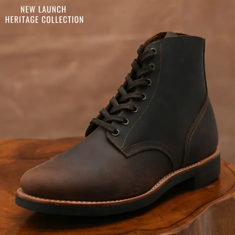 The Craft Boondocker Boots (Vintage Brown) Goodyear Welted sold by Craft and Glory
