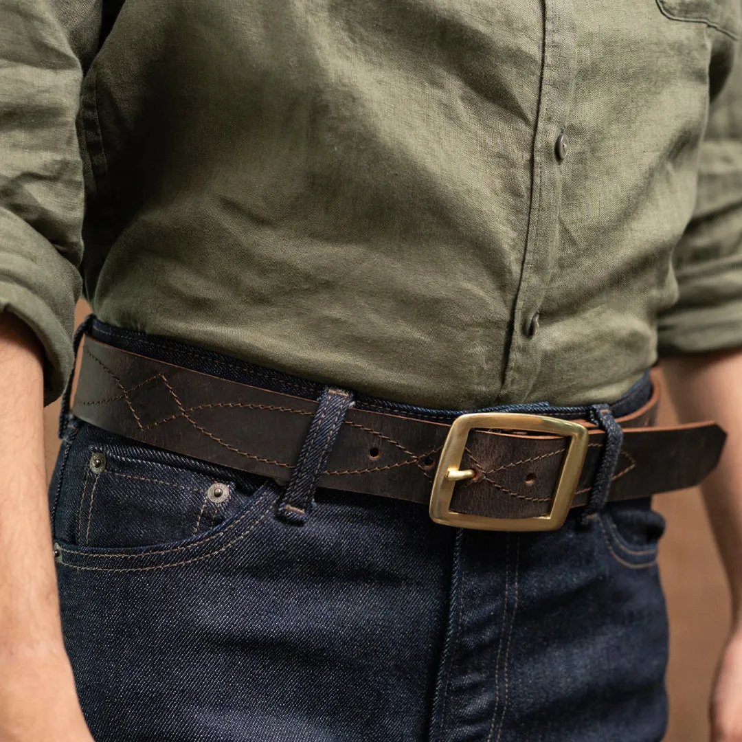 Westin Belt (Vintage Brown) sold by Craft and Glory product image thumbnail 5