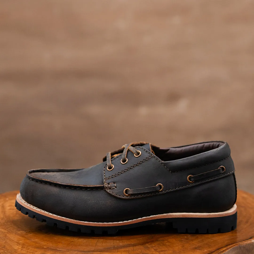 Voyager Boat Shoes (Vintage Brown) Goodyear Welted sold by Craft and Glory product image thumbnail 4