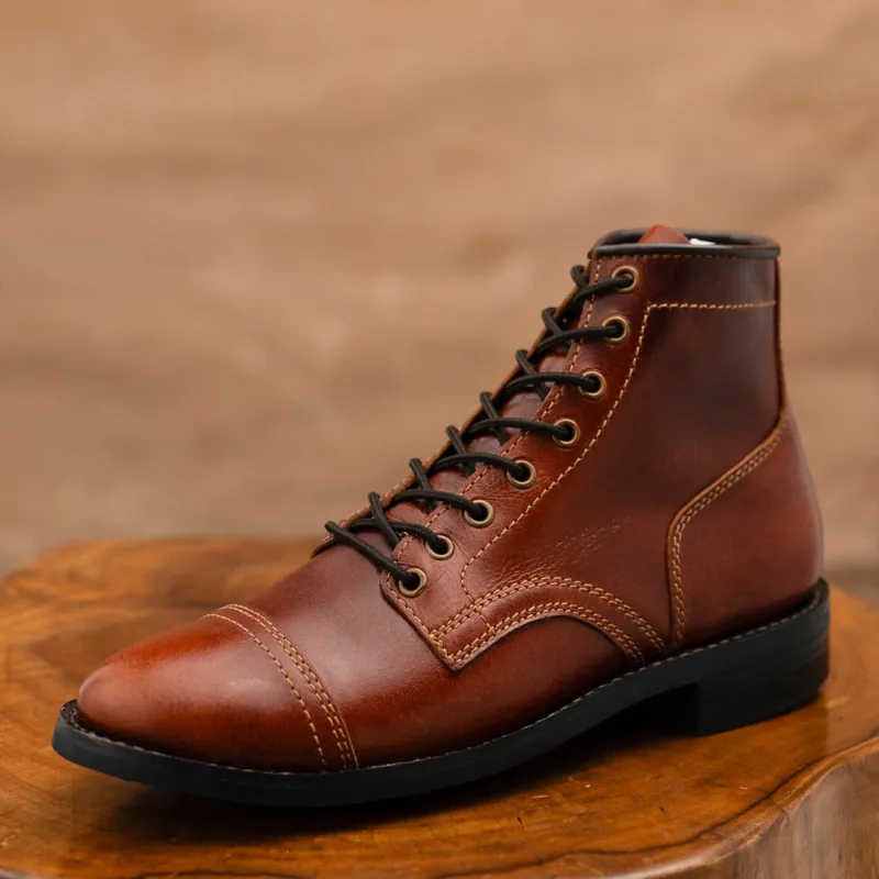 Aspen Boots 6" (Saddle Tan) Goodyear Welted sold by Craft and Glory