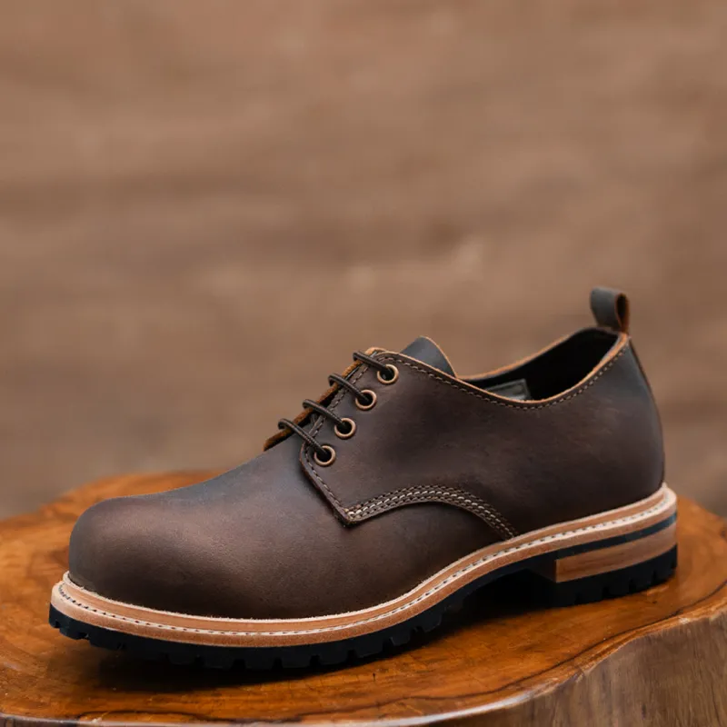 Task Shoes (Vintage Brown) Goodyear Welted made by Craft and Glory