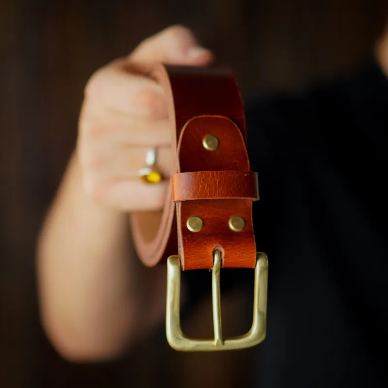 Heritage Belt (Saddle Tan) sold by Craft and Glory