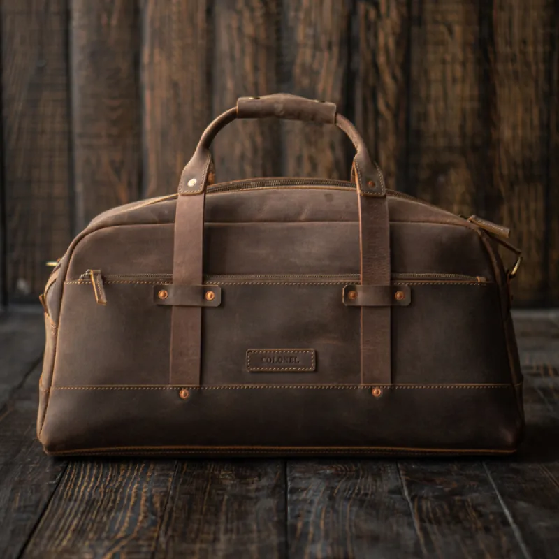Legacy Duffle (Vintage Brown) made by Craft and Glory