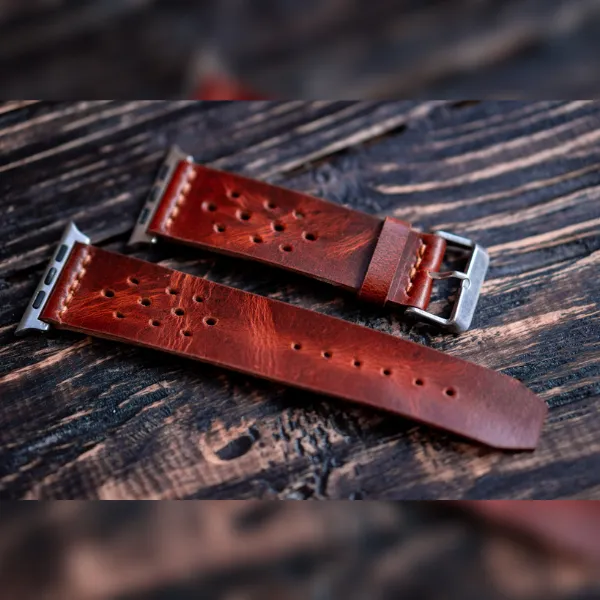Artisan Apple Watch Leather Strap (Saddle Tan) sold by Craft and Glory product image thumbnail 3