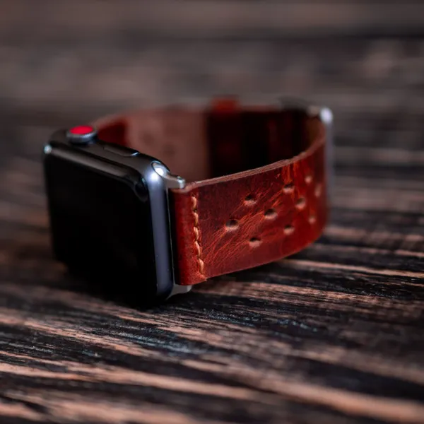 Artisan Apple Watch Leather Strap (Saddle Tan) sold by Craft and Glory product image thumbnail 4