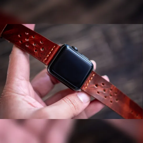 Artisan Apple Watch Leather Strap (Saddle Tan) sold by Craft and Glory product image thumbnail 2
