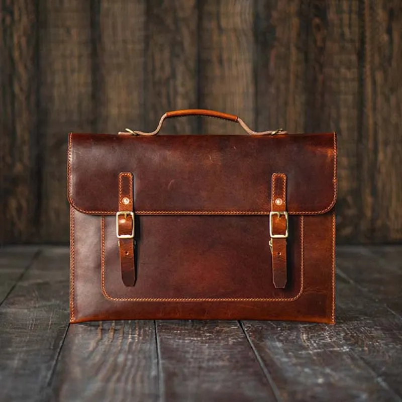 Satchel Sleeve (Saddle Tan) made by Craft and Glory