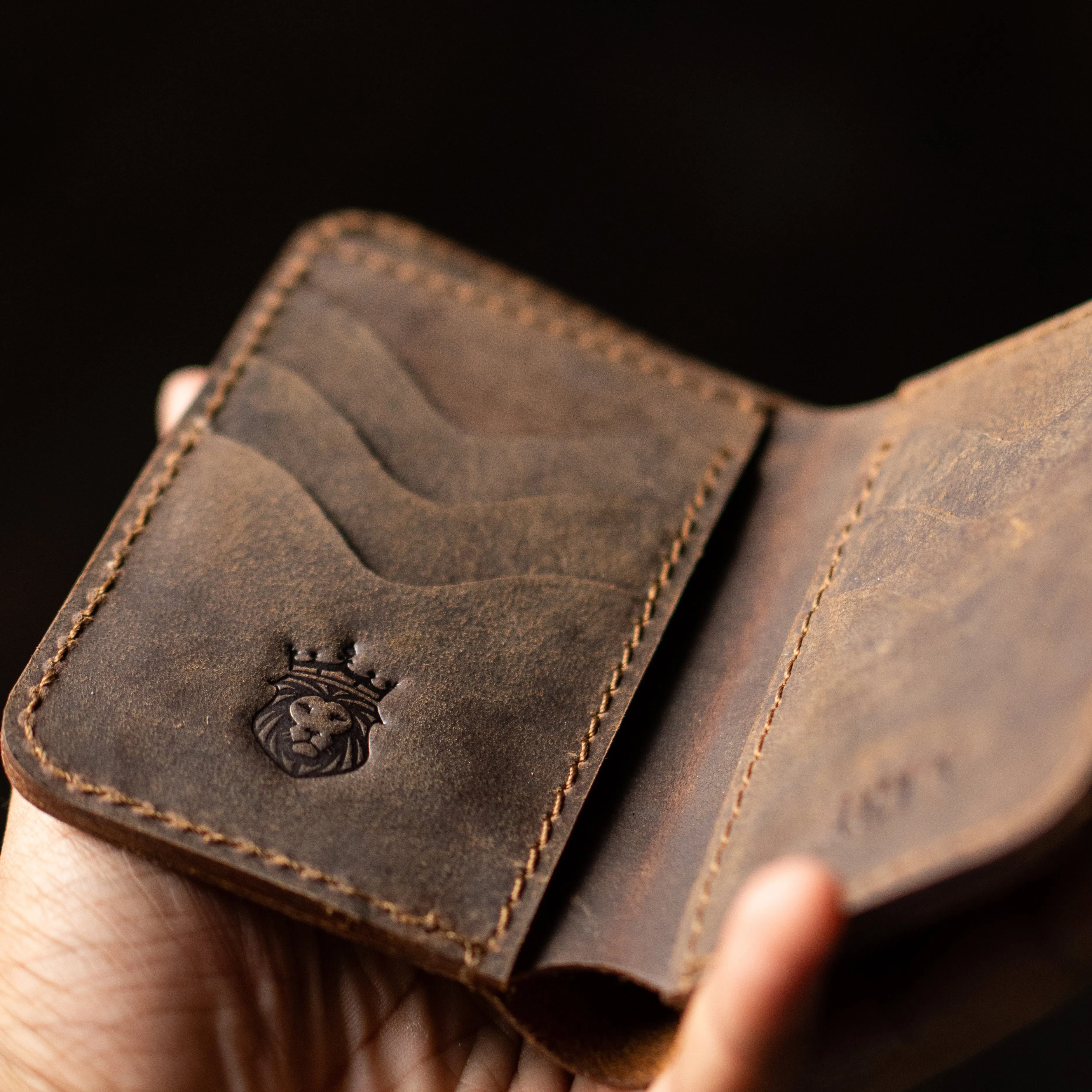 Countryman Vertical Wallet (Vintage Brown) sold by Craft and Glory product image thumbnail 3